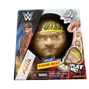 Logan Paul WWE Splats Head Smash Splat Squeeze Laugh Squishy - New